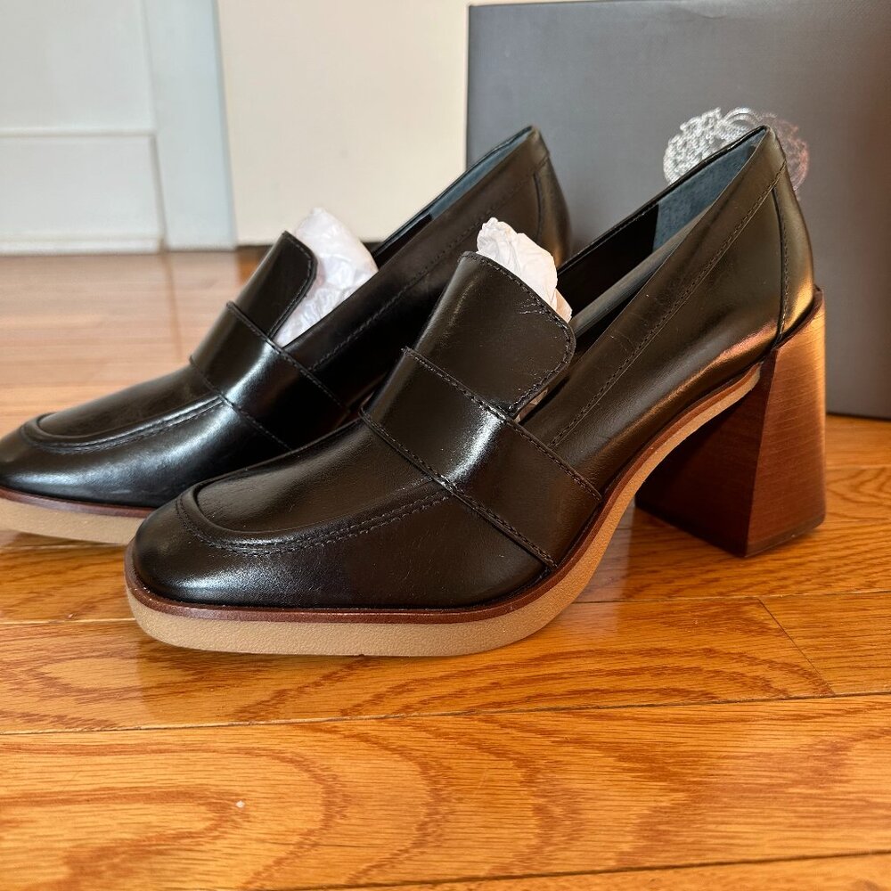 Vince Camuto Ezerna Heeled Loafer - Black - New In Box - Size 8.5